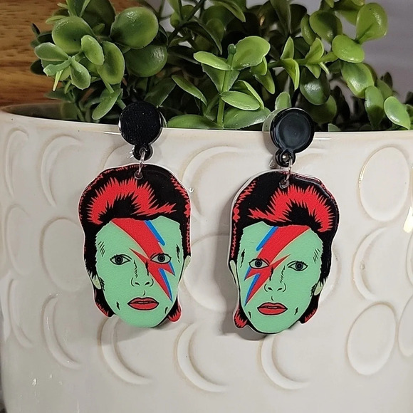 Ear Envy Jewelry - 🔥LAST PAIR🔥 ZIGGY STARDUST Glow-in-the-Dark Bowie Earrings
